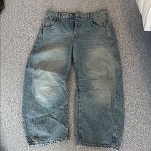 Free People Good Luck barrel jeans in Kismet